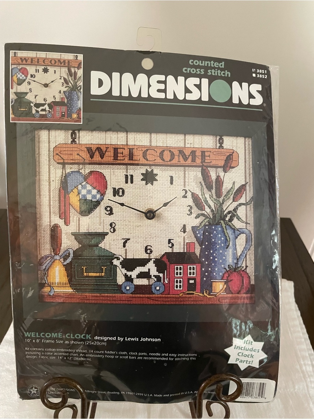 Dimensions 'Welcome' Home Art Print Cross Stitch Kit - Multicolor